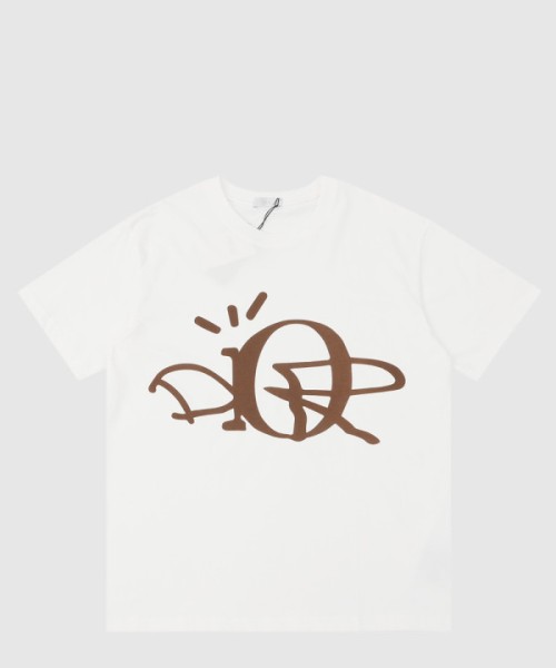 디올 로고 프린트 반팔