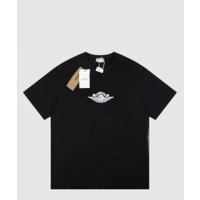 디올 로고 프린트 반팔