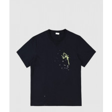 디올 로고 프린트 반팔