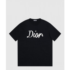 디올 로고 프린트 반팔