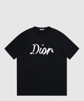 디올 로고 프린트 반팔