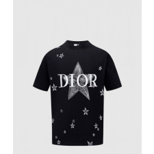 디올 로고 프린트 반팔