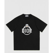 디올 로고 프린트 반팔