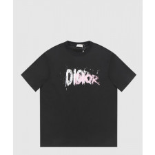 디올 로고 프린트 반팔