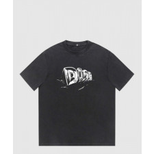 디올 로고 프린트 반팔