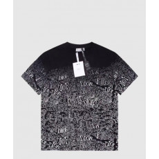 디올 로고 프린트 반팔