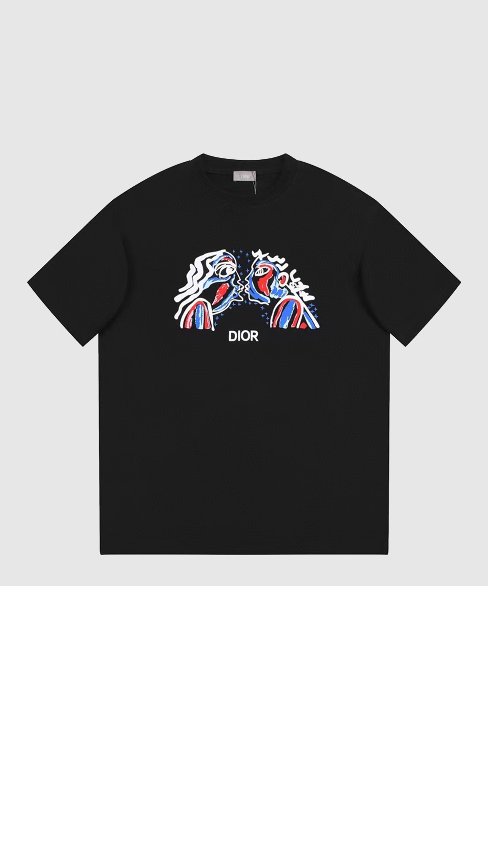 디올 플라워 코튼 톱