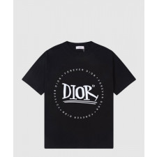 디올 로고 프린트 반팔