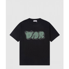 디올 로고 프린트 반팔