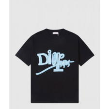 디올 로고 프린트 반팔