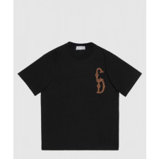 디올 로고 프린트 반팔