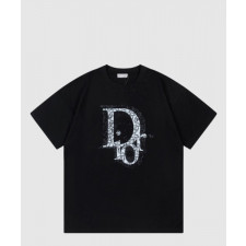 디올 로고 프린트 반팔