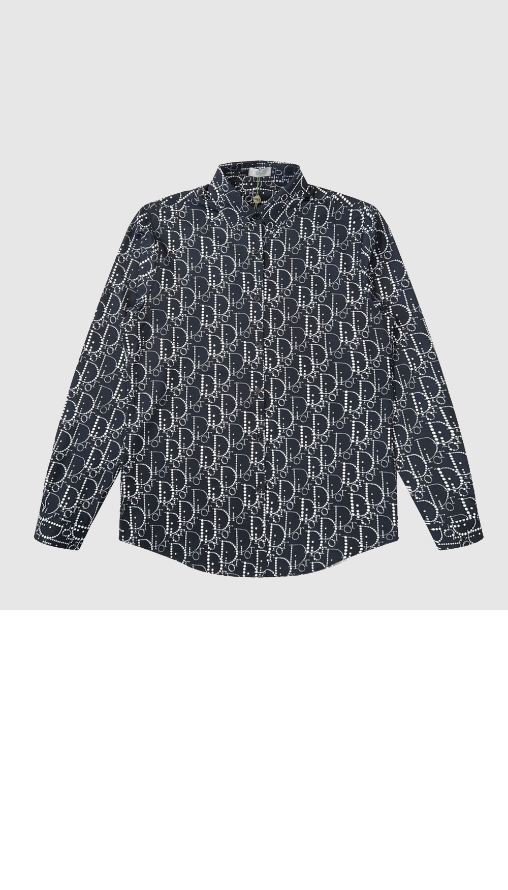 디올 플라워 패턴 셔츠