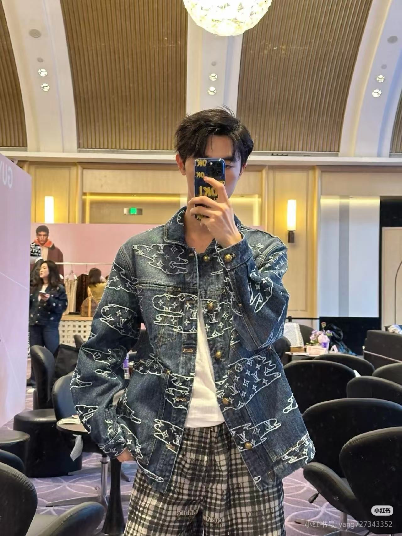 루이비통 청자켓 모노그램 데님 워크웨어 블루종