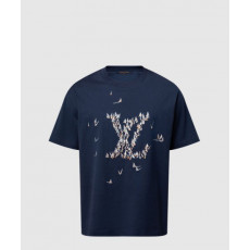 루이비통 엠브로이더드 코튼 티셔츠