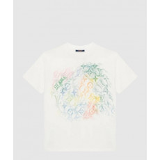 루이비통 프론트 파스텔 모노그램 반팔 티셔츠