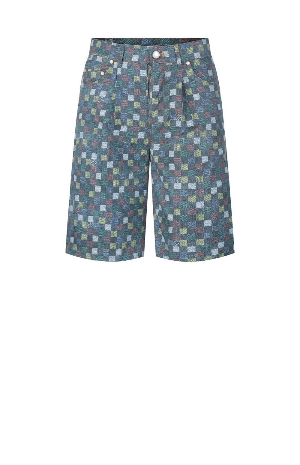 루이비통 다미에 와이드 샴브레이 쇼츠