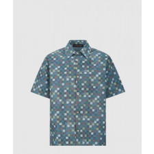 루이비통 다미에 샴브레이 쇼트 슬리브드 셔츠