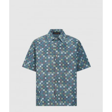 루이비통 다미에 샴브레이 쇼트 슬리브드 셔츠