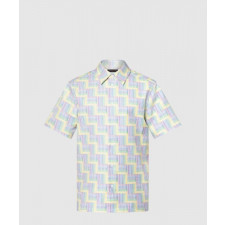 루이비통 그래픽 프린티드 쇼트 슬리브드 셔츠