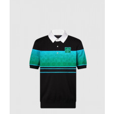 루이비통 이리데슨트 자카드 쇼트 슬리브드 폴로