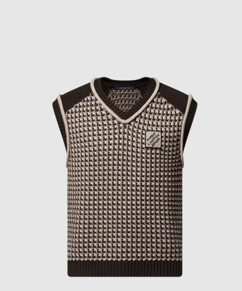 루이비통 코튼 자카드 베스트