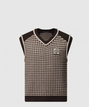 루이비통 코튼 자카드 베스트