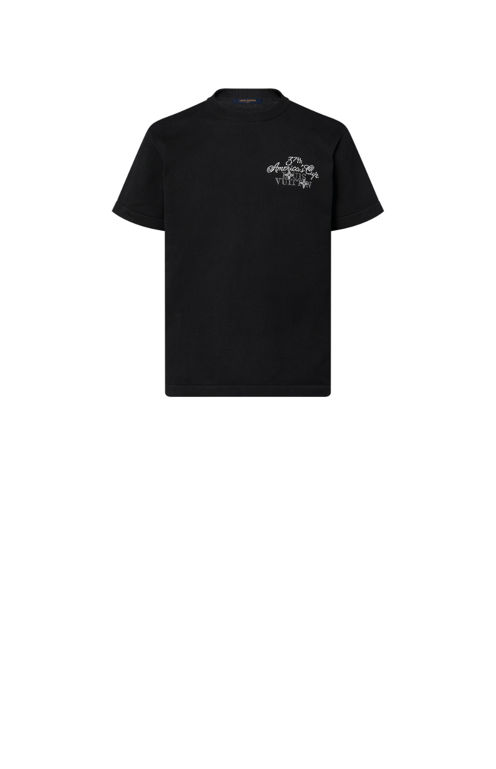 루이비통 엠벨리시드 쇼트 슬리브드 코튼 크루넥