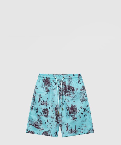 루이비통 프린티드 실크 쇼츠