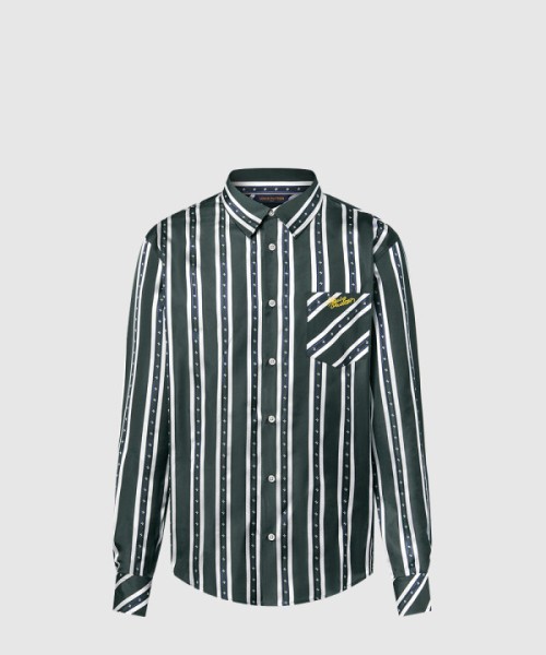 루이비통 롱 슬리브드 실크 셔츠