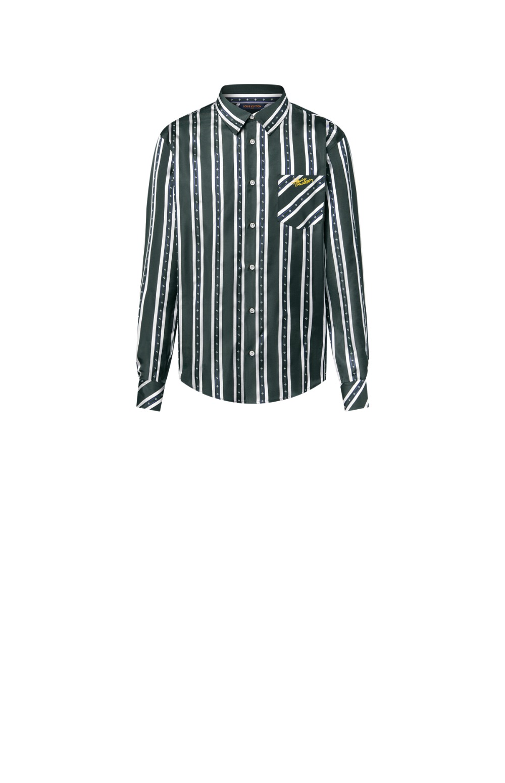 루이비통 롱 슬리브드 실크 셔츠