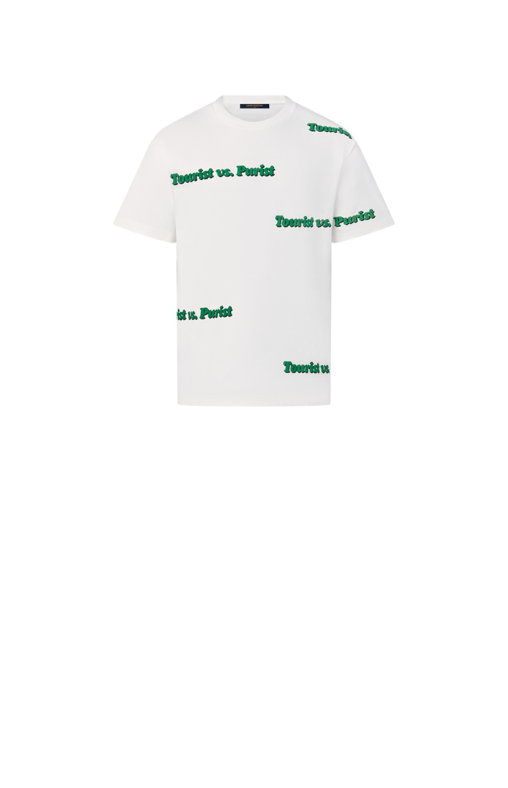 루이비통 로고 프린트 반팔