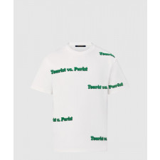 루이비통 로고 프린트 반팔