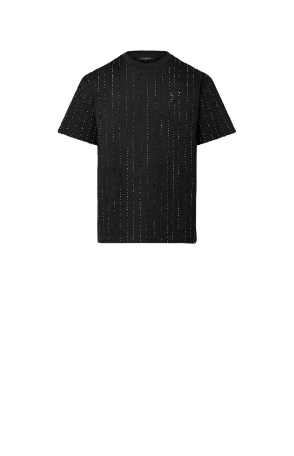 루이비통 크리스털 장식 코튼 티셔츠