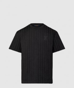 루이비통 크리스털 장식 코튼 티셔츠