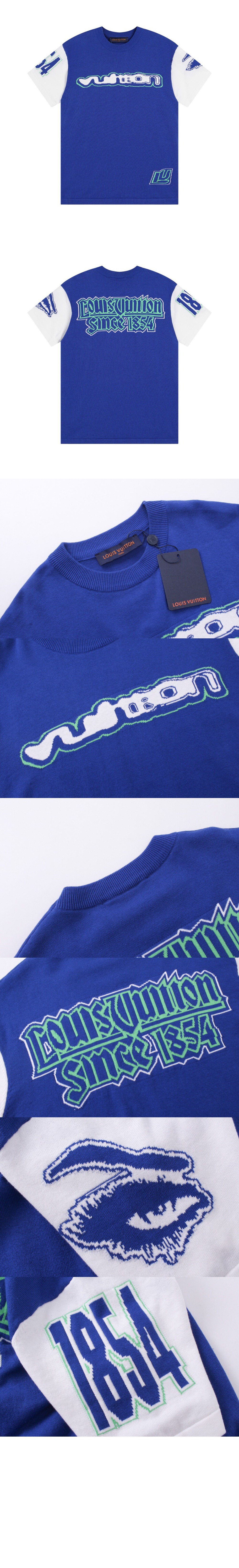 루이비통 그래픽 코튼 티셔츠