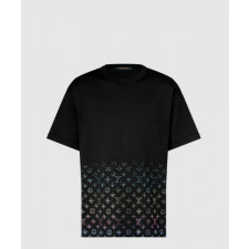 루이비통 모노그램 그라디언트 엠벨리시드 쇼트 슬리브드 크루넥