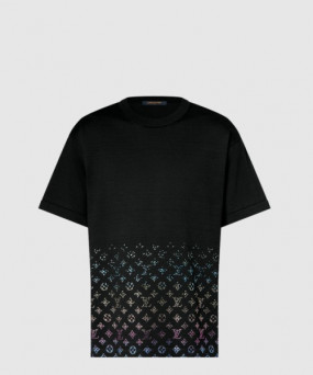 루이비통 모노그램 그라디언트 엠벨리시드 쇼트 슬리브드 크루넥