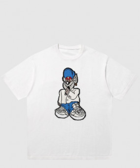 루이비통 로고 프린트 반팔