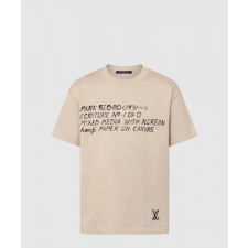 루이비통 쇼트 슬리브드 코튼 크루넥