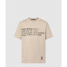 루이비통 쇼트 슬리브드 코튼 크루넥