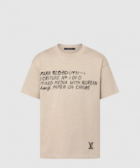 루이비통 쇼트 슬리브드 코튼 크루넥