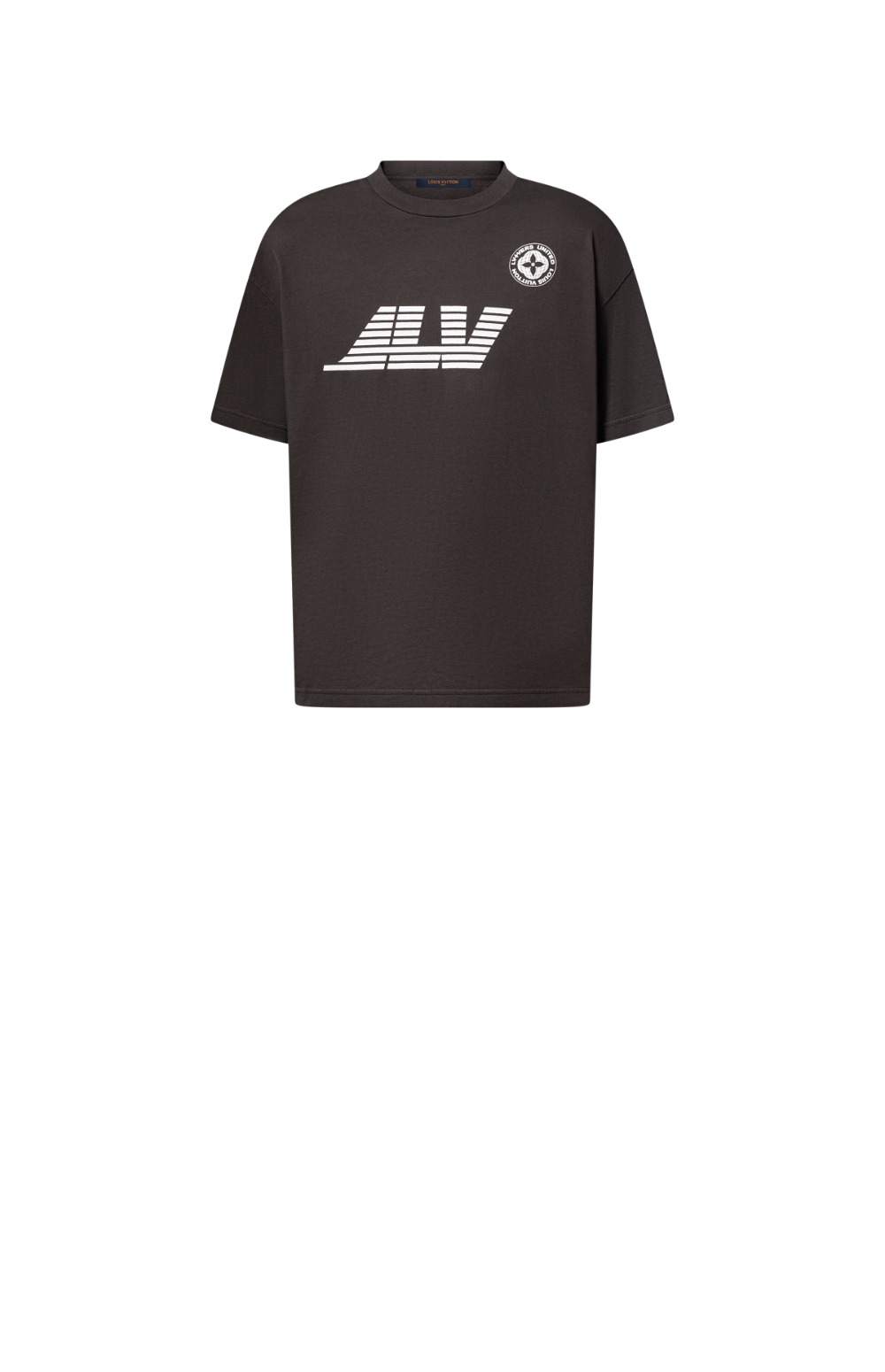 루이비통 워시드 프린티드 코튼 티셔츠