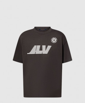 루이비통 워시드 프린티드 코튼 티셔츠