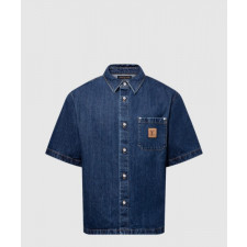 루이비통 시그니처 데님 쇼트 슬리브드 셔츠