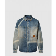 루이비통 선페이디드 이펙트 데님 롱 슬리브드 셔츠