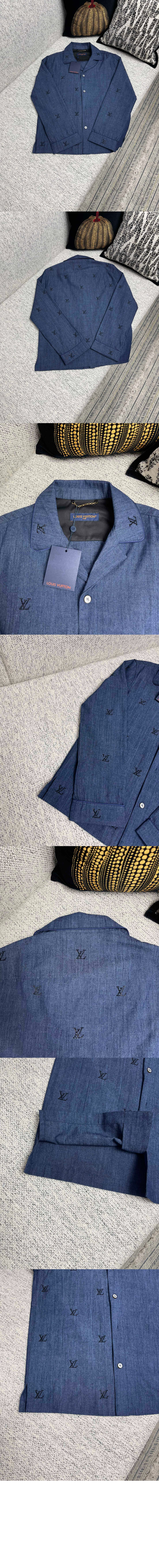 루이비통 엠벨리시드 데님 파자마 셔츠