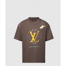 루이비통 워시드 엠벨리시드 코튼 티셔츠