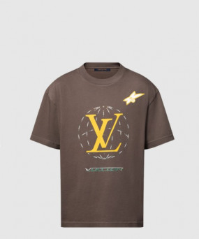 루이비통 워시드 엠벨리시드 코튼 티셔츠