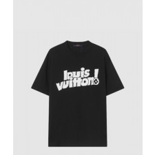 루이비통 로고 프린트 반팔